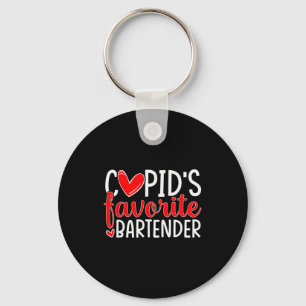 Cupido's favoriete bard komische harten Valentijn Sleutelhanger