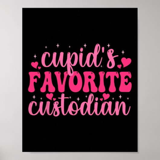 Cupido's Favoriete Beheerder Valentijnsdag Liefde Poster (Voorkant)
