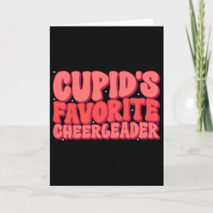 Cupido's Favoriete Cheerleader Valentijnsdag Liefd Kaart