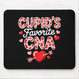 Cupido's favoriete CNA-valentijnsdag hartverpleegs Muismat