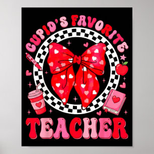 Cupido's Favoriete Leraar Student Coquette Boog Va Poster