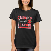 Cupido's favoriete leraar valentijnsdag t-shirt (Voorkant)
