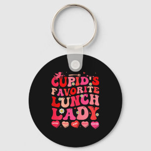 Cupido's Favoriete Lunchdame Cafetaria Medewerker Sleutelhanger