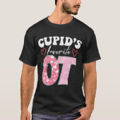 Cupido's favoriete OT ergotherapie valentijn T-shirt (Voorkant)
