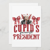 Cupido's Favoriete President Valentijn Trump Feestdagenkaart (Voorkant / Achterkant)