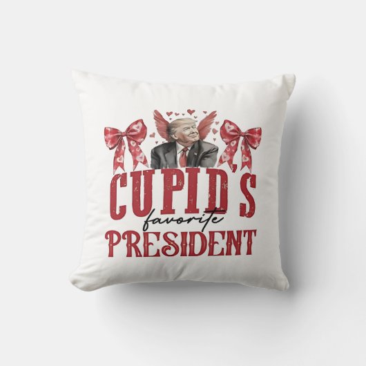 Cupido's favoriete President Valentijn Trump Kussen (Voorkant)
