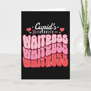 Cupido's Favoriete Serveerster Valentijnsdag Harte Kaart
