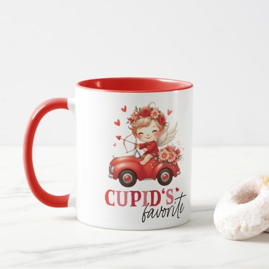 Cupido's favoriete Valentijnsdag Mok (Met donut)