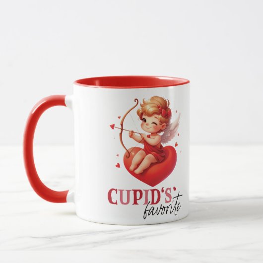 Cupido's favoriete Valentijnsdag Mok (Links)