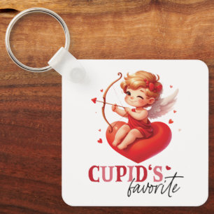 Cupido's favoriete Valentijnsdag Sleutelhanger