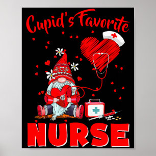 Cupido's Favoriete Verpleegster Kabouter Valentijn Poster