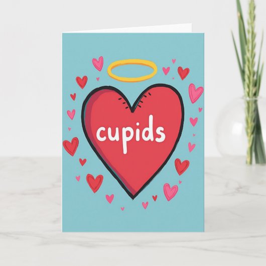 Cupido's Hart Romantische Liefdeskaart Kaart (Voorkant)