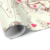 Cupido's Pijl Bloemen Cadeaupapier (Rol Hoek)