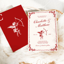Cupido's Pijl Rood Vintage Bruiloft
