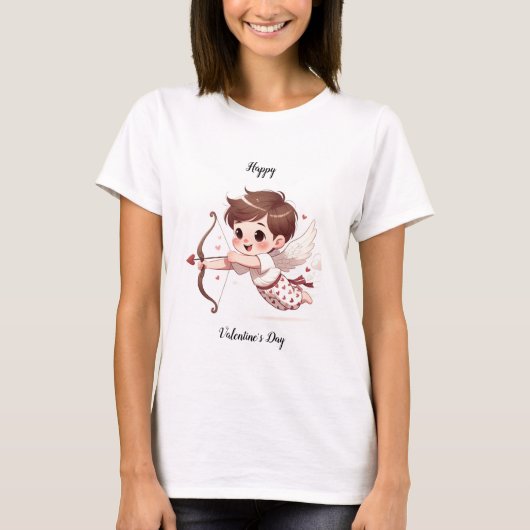 Cupido's Pijl Valentijnsdag T-shirt (Voorkant)