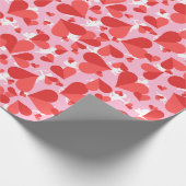 Cupido's Rode Confetti Cadeaupapier (Hoek)