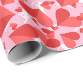Cupido's Rode Confetti Cadeaupapier (Rol Hoek)