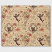  Cupido's Romantische Patroon (10) Cadeaupapier (Vlak)