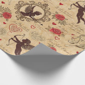  Cupido's Romantische Patroon (10) Cadeaupapier (Hoek)