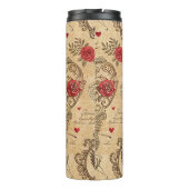 Cupido's Romantische Patroon (10) Thermosbeker (Achterkant)