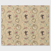 Cupido's Romantische Patroon (1) Cadeaupapier (Vlak)