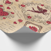  Cupido's Romantische Patroon (2) Cadeaupapier (Hoek)