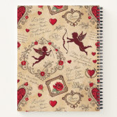 Cupido's Romantische Patroon (2) Notitieboek (Achterkant)