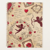 Cupido's Romantische Patroon (2) Planner (Voorkant)