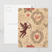  Cupido's Romantische Patroon (3) Briefkaart (Voorkant / Achterkant)