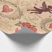  Cupido's Romantische Patroon (3) Cadeaupapier (Hoek)