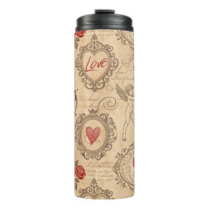Cupido's Romantische Patroon (3) Thermosbeker