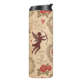 Cupido's Romantische Patroon (3) Thermosbeker (Gedraaid links)