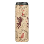 Cupido's Romantische Patroon (3) Thermosbeker (Achterkant)