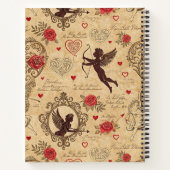 Cupido's Romantische Patroon (4) Notitieboek (Achterkant)