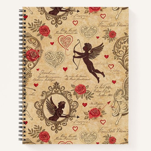 Cupido's Romantische Patroon (4) Notitieboek (Voorkant)