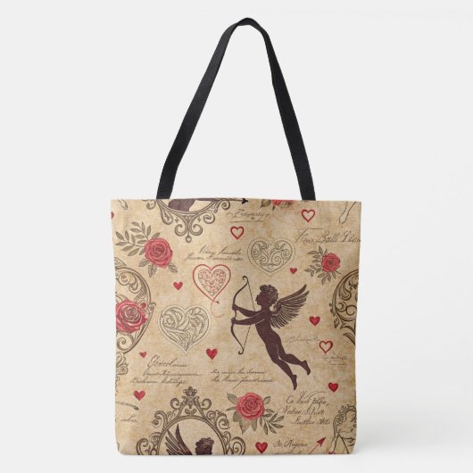Cupido's Romantische Patroon (4) Tote Bag (Voorkant)