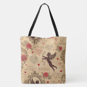 Cupido's Romantische Patroon (4) Tote Bag (Achterkant)