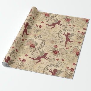  Cupido's Romantische Patroon (5) Cadeaupapier