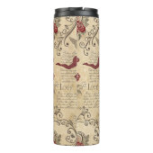  Cupido's Romantische Patroon (5) Thermosbeker (Achterkant)
