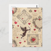  Cupido's Romantische Patroon (8) Briefkaart (Voorkant / Achterkant)