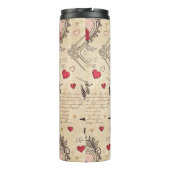 Cupido's Romantische Patroon (8) Thermosbeker (Achterkant)