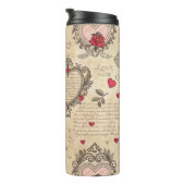 Cupido's Romantische Patroon (8) Thermosbeker (Geroteerd rechts)