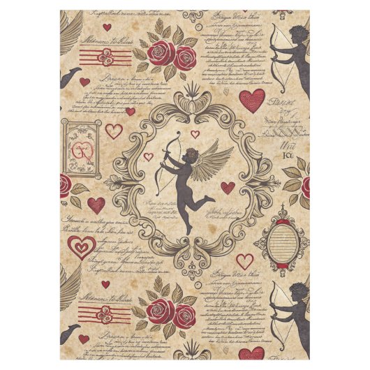  Cupido's Romantische Patroon (9) Tafelkleed (Voorkant)