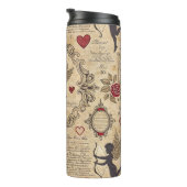 Cupido's Romantische Patroon (9) Thermosbeker (Geroteerd rechts)