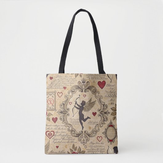Cupido's Romantische Patroon (9) Tote Bag (Voorkant)
