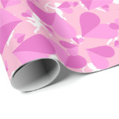 Cupido's Roze Confetti Cadeaupapier (Rol Hoek)