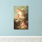 Cupido's Target, van 'Les Amours des Dieux' Canvas Afdruk (Insitu (Houten vloer))