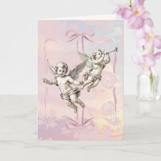 Cupido's Triumf Valentijnsdagkaart Kaart (Orchidee)