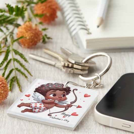 Cupido's Valentijnsdag Sleutelhanger (Voorkant Rechts)