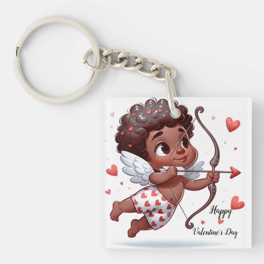 Cupido's Valentijnsdag Sleutelhanger (voorkant)